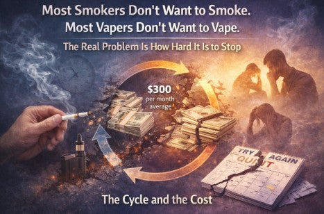 Most Smokers Do Not Want to Smoke. Most Vapers Do Not Want to Vape. The Real Problem Is How Hard It Is to Stop.